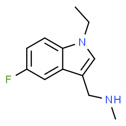 1H-Indole-3-methanamine,1-ethyl-5-fluoro-N-methyl-(9CI)结构式