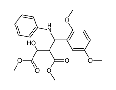 2-[(2,5-Dimethoxy-phenyl)-phenylamino-methyl]-3-hydroxy-succinic acid dimethyl ester Structure