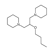 1-(2-butoxy-3-piperidin-1-ylpropyl)piperidine结构式