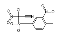 2-chloro-2-(4-methyl-3-nitrophenyl)sulfonyl-2-nitroacetonitrile结构式
