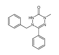 1-benzyl-4-methyl-6-phenyl-1,4-dihydro-2H-[1,2,4,5]tetrazin-3-one结构式