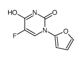 5-fluoro-1-(furan-2-yl)pyrimidine-2,4-dione结构式