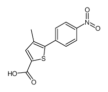 4-methyl-5-(4-nitrophenyl)thiophene-2-carboxylic acid Structure