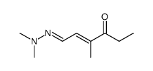 6-Dimethylhydrazono-4-methyl-4-hexen-3-on Structure