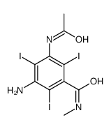 3-acetamido-5-amino-2,4,6-triiodo-N-methylbenzamide结构式