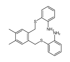 2-[[2-[(2-aminophenyl)sulfanylmethyl]-4,5-dimethylphenyl]methylsulfanyl]aniline Structure