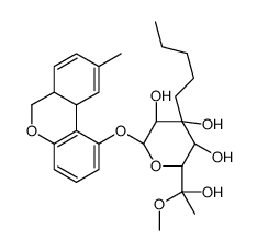 (2S,3R,4S,5R,6S)-2-[[(6aR,10aR)-9-methyl-6a,10a-dihydro-6H-benzo[c]chromen-1-yl]oxy]-6-(1-hydroxy-1-methoxyethyl)-4-pentyloxane-3,4,5-triol Structure