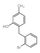 Phenol,2-[(2-bromophenyl)methyl]-5-methyl- Structure