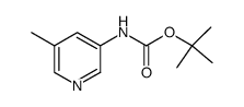 Carbamic acid, (5-methyl-3-pyridinyl)-, 1,1-dimethylethyl ester (9CI) Structure