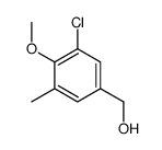 (3-chloro-4-methoxy-5-methylphenyl)methanol Structure