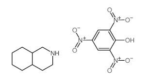 1,2,3,4,4a,5,6,7,8,8a-decahydroisoquinoline; 2,4,6-trinitrophenol Structure