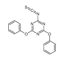 2-isothiocyanato-4,6-diphenoxy-1,3,5-triazine Structure