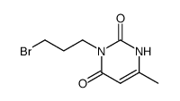 3-(3-bromo-propyl)-6-methyl-1H-pyrimidine-2,4-dione结构式
