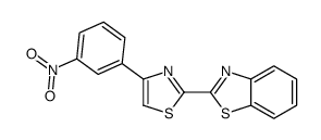 2-[4-(3-nitrophenyl)-1,3-thiazol-2-yl]-1,3-benzothiazole结构式