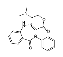 2-(dimethylamino)ethyl 5-oxo-4-phenyl-1H-1,2,4-benzotriazepine-3-carboxylate Structure