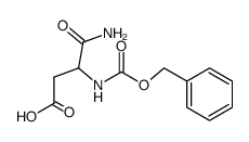 N2-benzyloxycarbonyl-DL-isoasparagine Structure