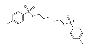 1,5-bis-(toluene-4-sulfonylsulfanyl)-pentane结构式