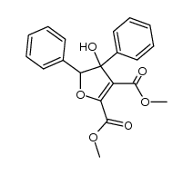 4-hydroxy-4,5-diphenyl-4,5-dihydro-furan-2,3-dicarboxylic acid dimethyl ester结构式