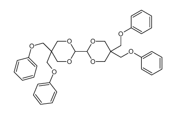 2-[5,5-bis(phenoxymethyl)-1,3-dioxan-2-yl]-5,5-bis(phenoxymethyl)-1,3-dioxane结构式