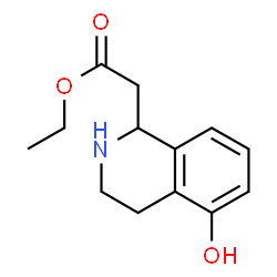 1-Isoquinolineacetic acid,1,2,3,4-tetrahydro-5-hydroxy-,ethyl ester结构式