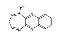 3,4-dihydro-[1,4]diazepino[6,5-b]quinoxalin-5-one结构式