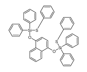 [4-[diphenyl(phenylsulfanyl)silyl]oxynaphthalen-1-yl]oxy-diphenyl-phenylsulfanylsilane结构式