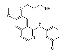 6-(3-aminopropoxy)-N-(3-chlorophenyl)-7-methoxyquinazolin-4-amine Structure