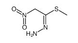 methyl N-amino-2-nitroethanimidothioate结构式