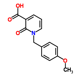 1-(4-Methoxybenzyl)-2-oxo-1,2-dihydro-3-pyridinecarboxylic acid结构式