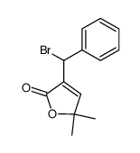 2(α-bromophenylmethyl)-4,4-dimethyl-2-buten-4-olide结构式