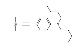 N,N-dibutyl-4-(2-trimethylsilylethynyl)aniline结构式