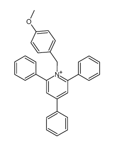 1-(p-methoxybenzyl)-2,4,6-triphenylpyridinium Structure