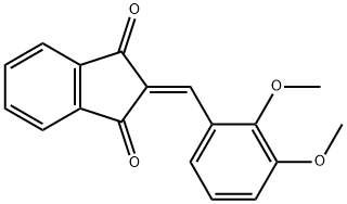 2-(2,3-dimethoxybenzylidene)-1h-indene-1,3(2h)-dione structure