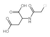 D-Aspartic acid,N-(chloroacetyl)- (9CI)结构式