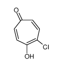 2,4,6-Cycloheptatrien-1-one,2-chloro-5-hydroxy- structure