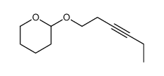 2-hex-3-ynoxyoxane Structure