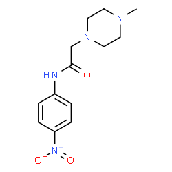 4-methyl-N-(4-nitrophenyl)-1-Piperazineacetamide structure