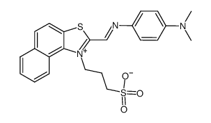 2-[(4-dimethylamino-phenylimino)-methyl]-1-(3-sulfo-propyl)-naphtho[1,2-d]thiazolium betaine结构式
