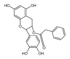 [(2R,3S)-2-(3,4-dihydroxyphenyl)-5,7-dihydroxy-3,4-dihydro-2H-chromen-3-yl] 2-phenylacetate Structure