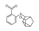 3-chloro-5-(2-nitrophenyl)sulfanyl-2,3,4,5,6,7-hexahydro-1H-tricyclo[2.2.1.02,6]heptane结构式