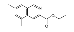 ethyl 5,7-dimethylisoquinoline-3-carboxylate结构式