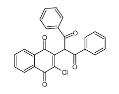 2-(1-benzoyl-2-oxo-2-phenyl-ethyl)-3-chloro-[1,4]naphthoquinone Structure