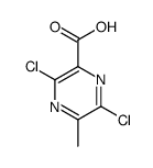 3,6-dichloro-5-methylpyrazine-2-carboxylic acid结构式