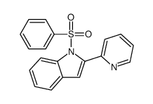 1-(benzenesulfonyl)-2-pyridin-2-ylindole Structure