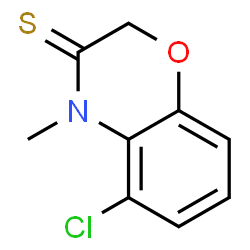 2H-1,4-Benzoxazine-3(4H)-thione,5-chloro-4-methyl-结构式