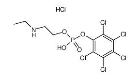 2-(ethylamino)ethyl (perchlorophenyl) hydrogen phosphate hydrochloride结构式