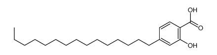 2-hydroxy-4-pentadecylbenzoic acid结构式