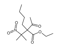 ethyl 2-acetyl-2-(2-nitropropan-2-yl)hexanoate Structure