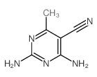 5-Pyrimidinecarbonitrile,2,4-diamino-6-methyl- structure