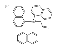 trinaphthalen-1-yl(prop-2-enyl)arsanium,bromide结构式